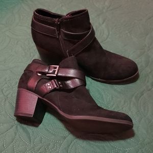 Indigo Black Booties